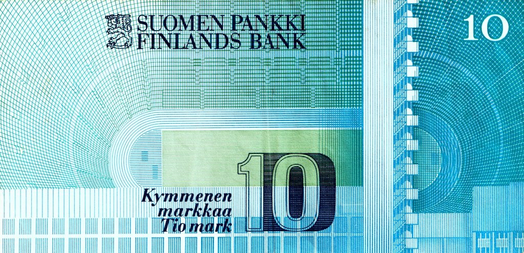 (1986) Банкнота Финляндия 1986 год 10 марок &quot;Пааво Нурми&quot; Sorsa - Vanhala  XF